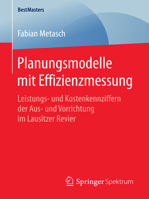 cover image of Planungsmodelle mit Effizienzmessung